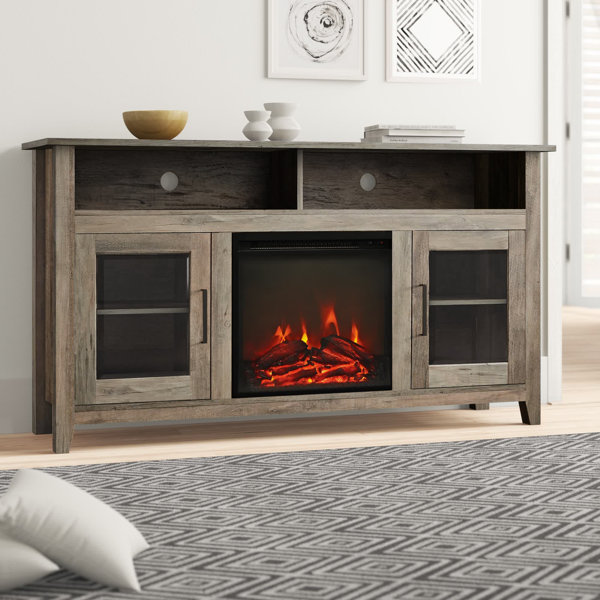 Zipcode Design™ Kohn TV Stand for TVs up to 65" with Fireplace Included